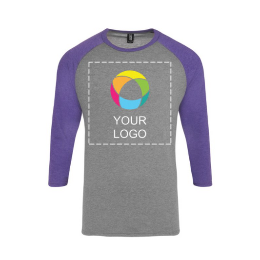 District Made® Mens Perfect Tri® 3/4-Sleeve Raglan | NYTransfers