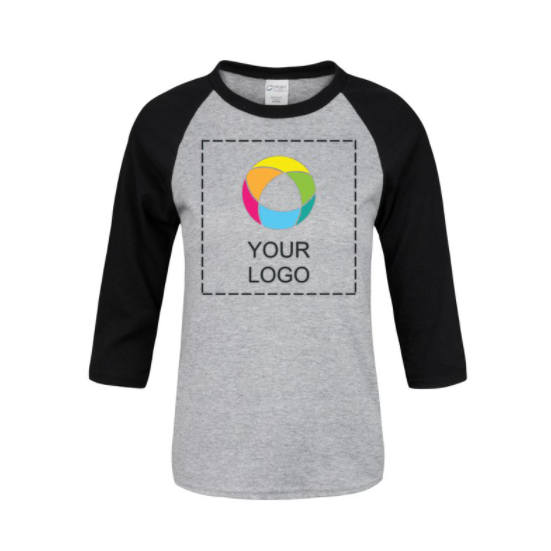 Port & Company® Youth ¾ Sleeve Raglan T-Shirt | NYTransfers