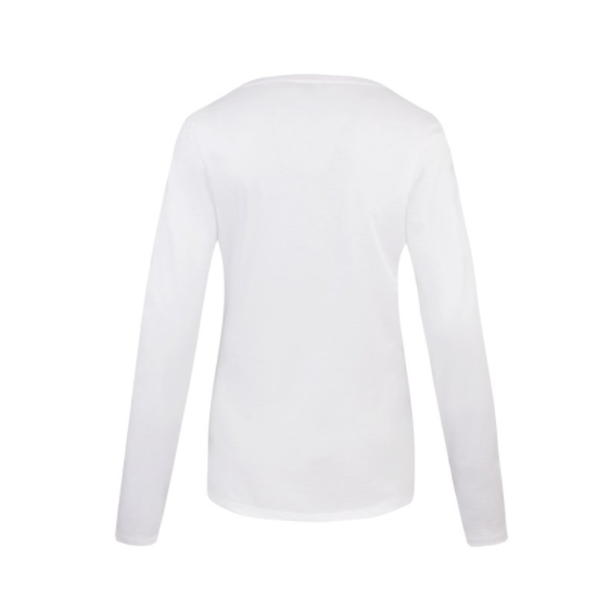 Port & Company® Ladies Long Sleeve Fan Favorite V-Neck Tee | NYTransfers