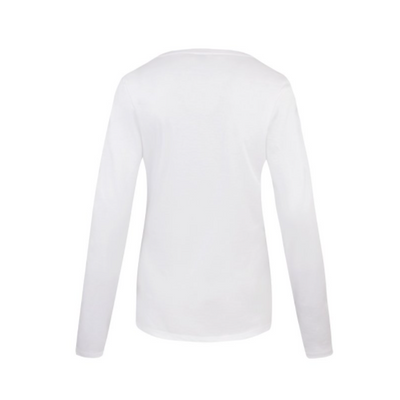 Port & Company® Ladies Long Sleeve Fan Favorite V-Neck Tee | NYTransfers
