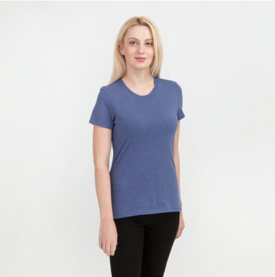 District Made® Ladies Perfect Tri™ Crew T-shirt | NYTransfers