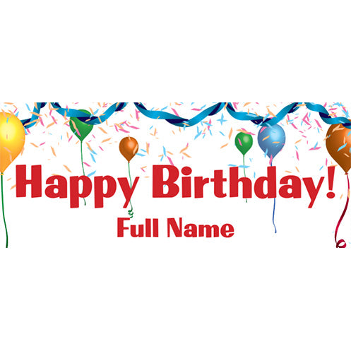 2.5' x 6' Birthday Vinyl Banner | NYTransfers